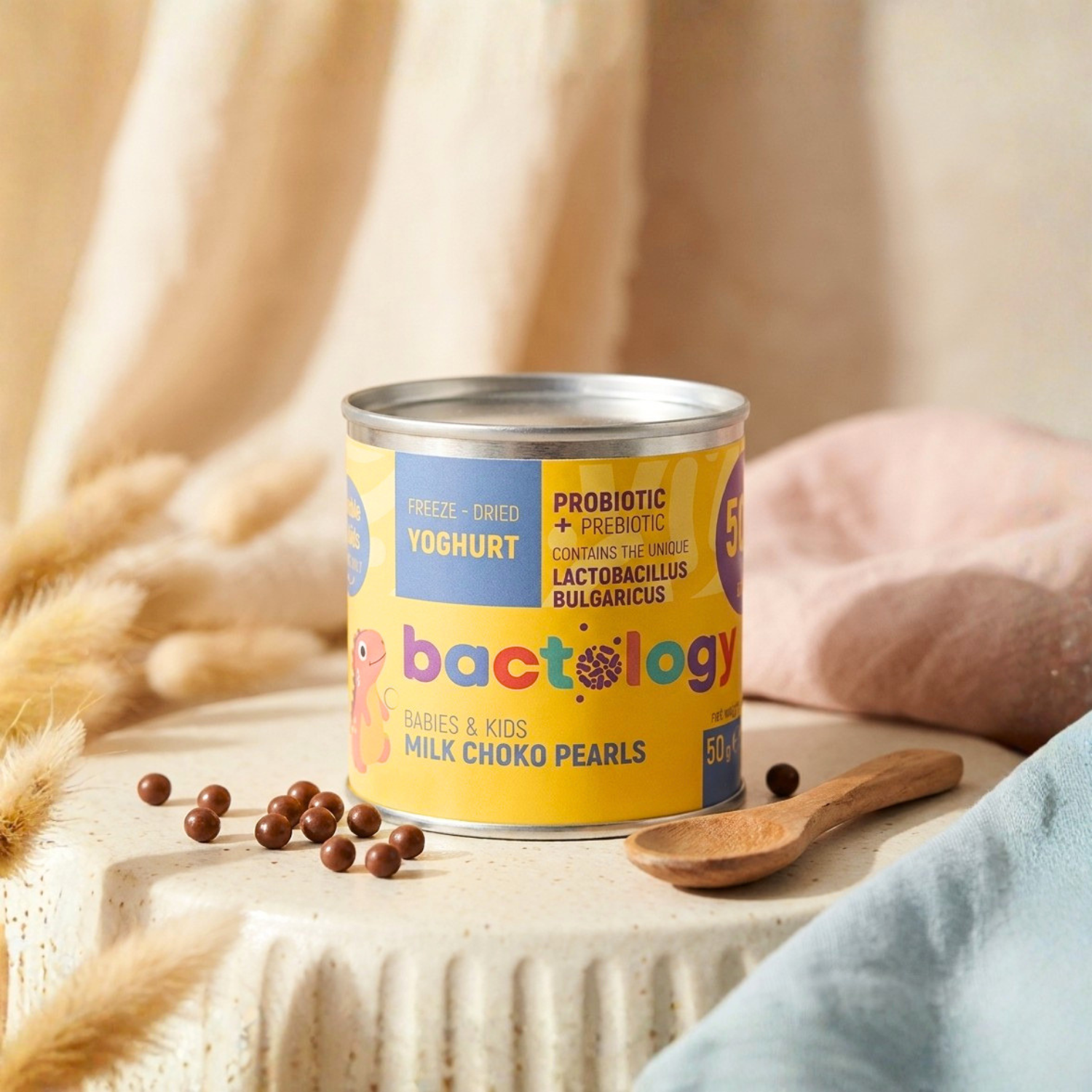 Bactology пробиотични перли с млечен шоколад – подходящи за деца